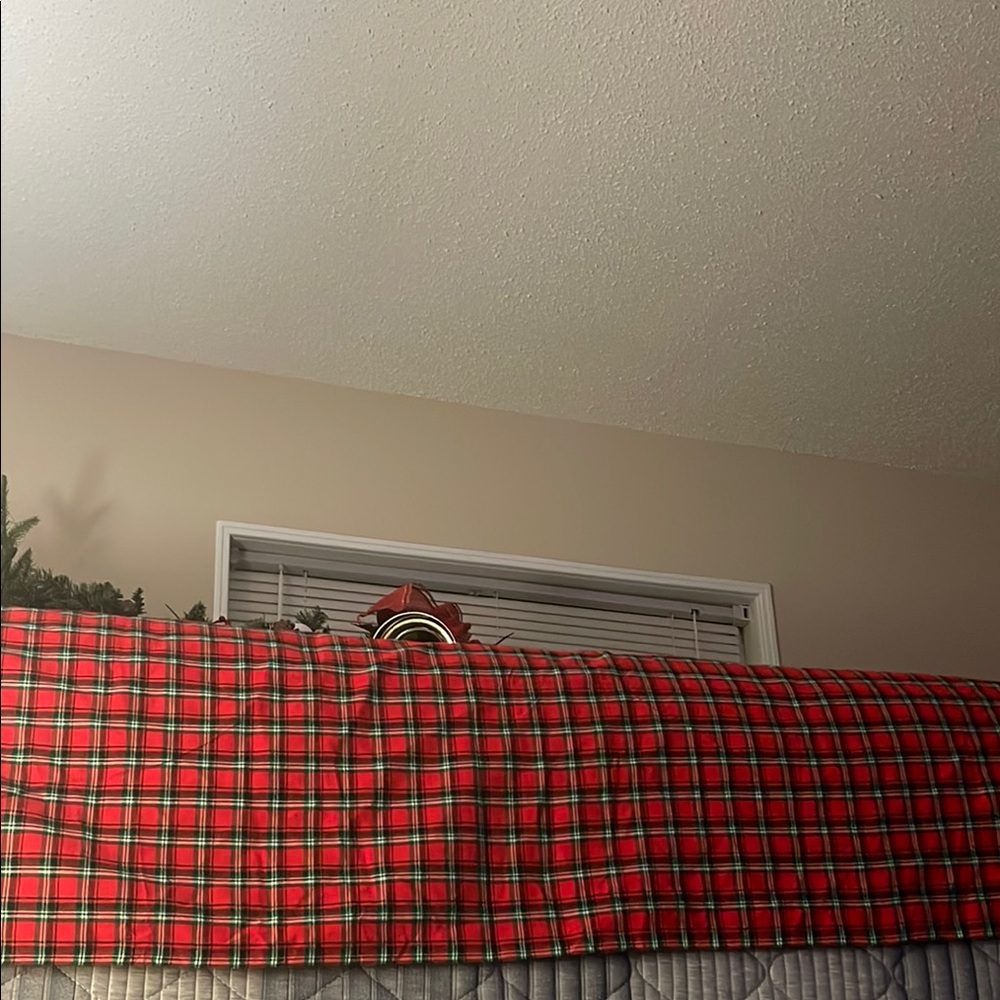 Festive Red Holiday Throw Blanket